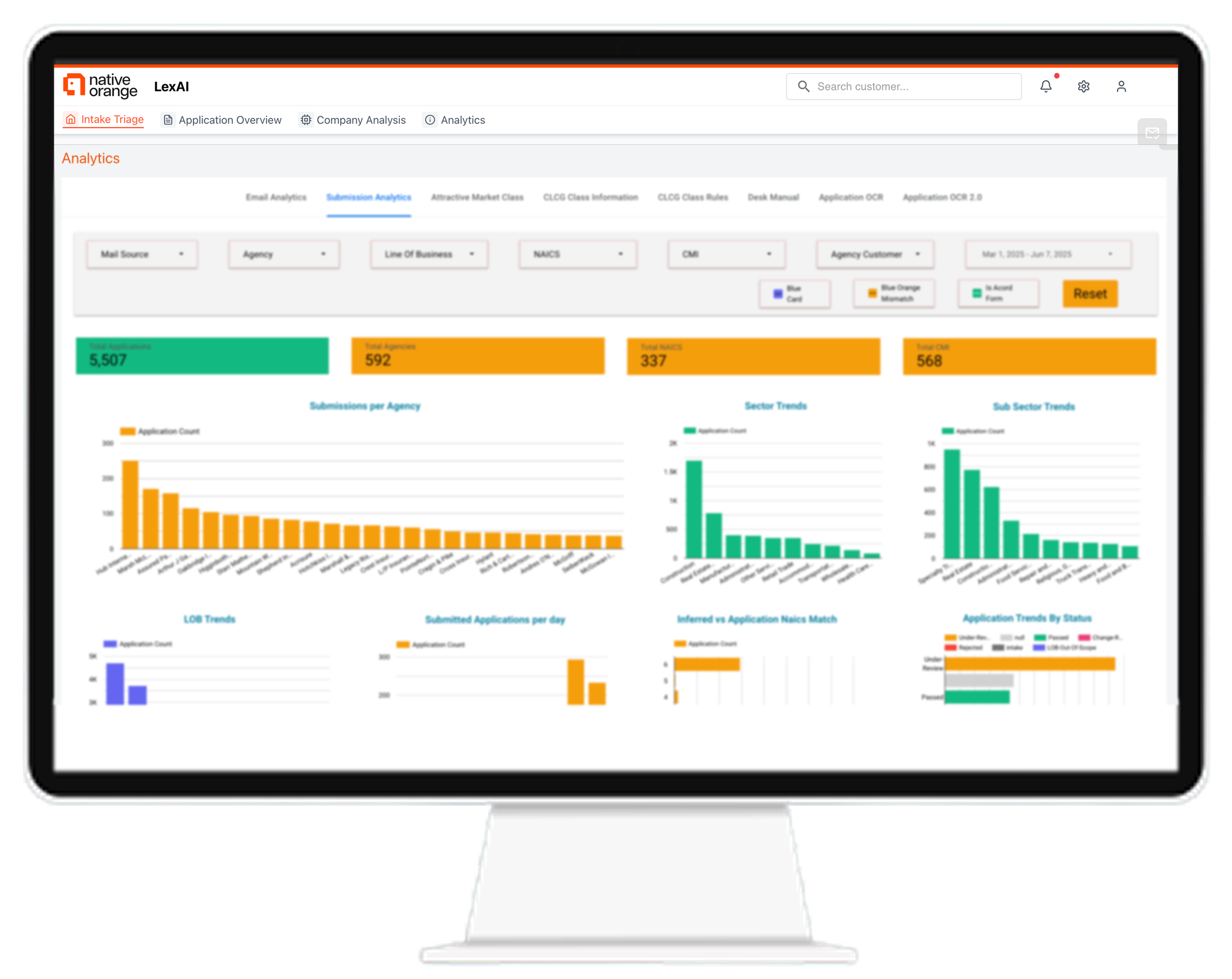 Analytics Dashboard Interface